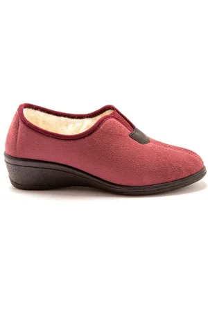 Pediconfort Pantoufles fourrées laine majoritaire femme