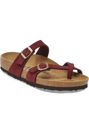 Birkenstock Tongs femme Mayari Soft Footbed Nubuck Leather