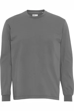 Colorful Standard T-shirt manches longues Organic oversized storm grey