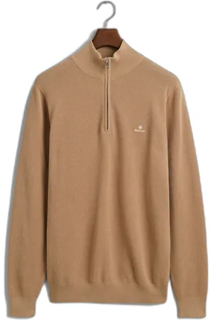 GANT Pull coton 1/2 zip Pique