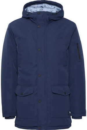 Blend Veste imperméable à capuche boutonné et poche