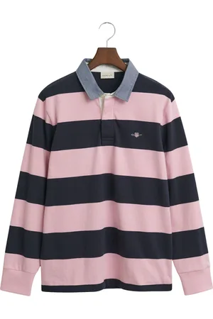 GANT Polo manches longues à rayures Heavy Rugger