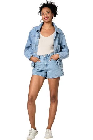 F.A.M. Paris Veste en jean oversize femme Vicky Embro