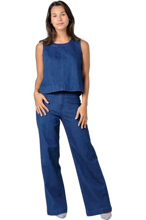 F.A.M. Paris Débardeur en jeans femme Iza