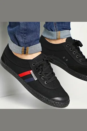 Kawasaki Baskets Retro Black Solid