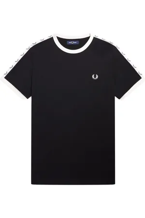 Fred Perry T-shirt à bordures contrastantes avec bande