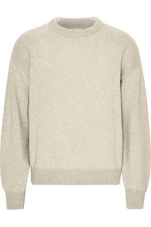 Colorful Standard Pull col rond oversize Ivory White