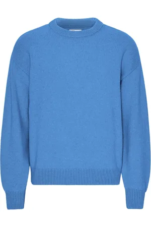 Colorful Standard Pull col rond oversize Pacific Blue