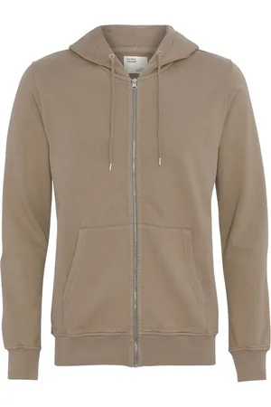 Colorful Standard Sweatshirt à capuche zippé Classic Organic desert khaki