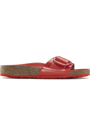 Birkenstock Sandales femme Madrid Big Buckle Natural Leather Patent