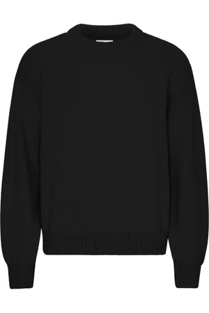 Colorful Standard Pull col rond oversize Deep Black