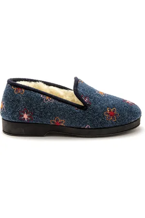 Pediconfort Pantoufles fourrées laine femme