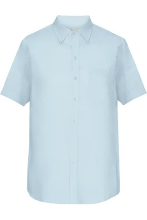 Colorful Standard Chemise en lin Organic polar blue