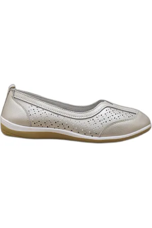 Pediconfort Ballerines dessus cuir perforé femme