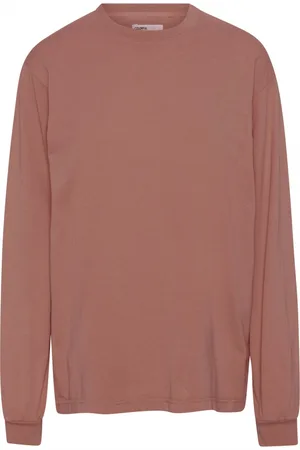 Colorful Standard T-shirt manches longues Organic oversized rosewood mist