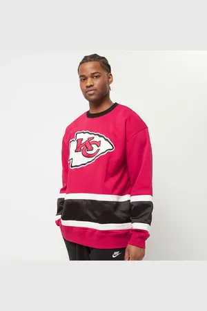Mitchell & Ness NFL Satin Insert Fleece Crew Kansas City Chiefs Homme Hoodies Sweatshirts Taille S Vêtements
