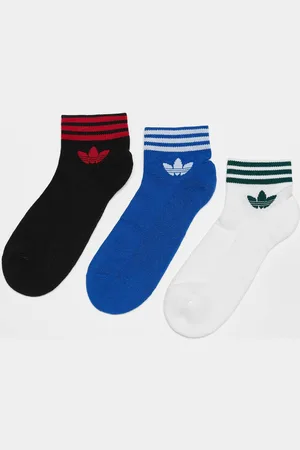 adidas Chaussettes adicolor Trefoil Ankle (3 Pack) Unisex Taille 35-38 Vêtements