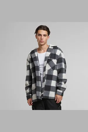 Urban classics Big Check Jacket With Hood Homme Vestes de mi-saison Taille S Vêtements