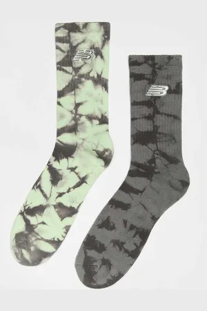 New Balance 2 PACK - Tie Dye Midcalf Socks Unisex Chaussettes Taille 35-38 Vêtements
