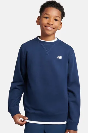 New Balance French Terry Small Logo Crew Unisex Hoodies & Sweatshirts Taille 134 Vêtements
