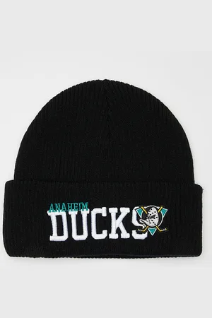 Mitchell & Ness Billboard Knit Vintage NHL Anaheim Ducks Unisex Bonnets Taille ONE SIZE Accessoires