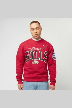 Mitchell & Ness NBA Chicago Bulls There Back Fleece Crew Homme Hoodies Sweatshirts Taille S Vêtements