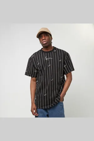 Karl Kani Small Signature Logo Pinstripe Tee Homme T-Shirts & Polos Taille S Vêtements