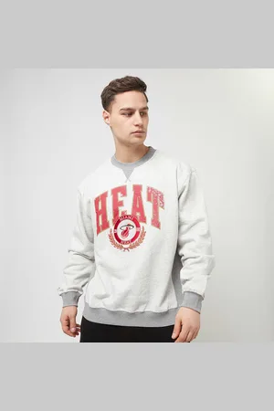 Mitchell & Ness NBA Premium Fleece Crew Miami Heat Homme Hoodies Sweatshirts Taille S Vêtements