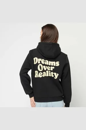 miss tee Dreams Over Reality Ladies Fluffy Hoody Femme Hoodies & Sweatshirts Taille XS Vêtements