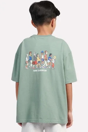 New Balance Back Graphic Queue Tee Unisex T-Shirts & Polos Taille 134 Vêtements