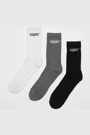 SNIPES 3 PACK - Small Logo Essential Crew Socks Unisex Chaussettes Taille 35-38 Vêtements