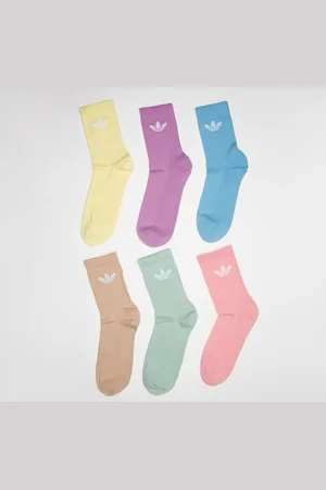 adidas 6 PACK - Trefoil Cushion Crew Socks Unisex Chaussettes Taille 43-45 Vêtements