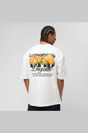 Dropsize Heavy Oversized Orange Lemonade T-Shirt Homme T-Shirts & Polos Taille S Vêtements