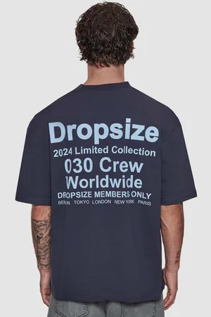 Dropsize Heavy Oversized World Wide T-Shirt Homme T-Shirts & Polos Taille S Vêtements