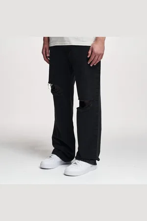 2Y Anduin Ripped Baggy Jeans Homme Pantalons en jean Taille 31 Vêtements