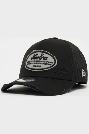 New Era A-Frame Trucker Oval Distress Patch Unisex Casquettes Taille ONE SIZE Accessoires