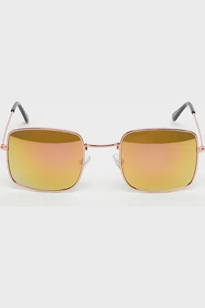 SNIPES Lunettes de soleil carrées - dorée, jaune Unisex Taille ONE SIZE Accessoires