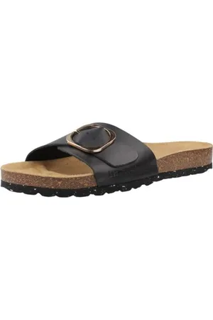 Sabots Tropeziennes Femme Hadamia - Cuir Véritable - Style Ville Décontracté