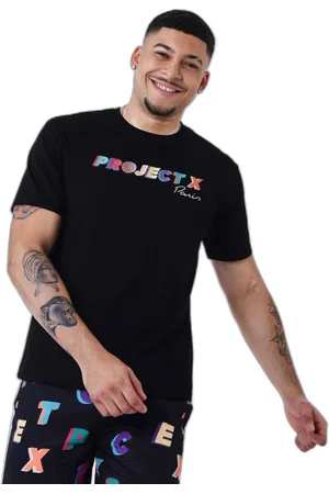 Project X Paris T-shirt oversize logo broderie multicolores