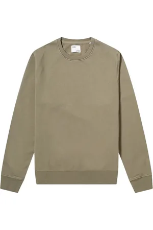 Colorful Standard Sweatshirt col rond Classic Organic dusty olive