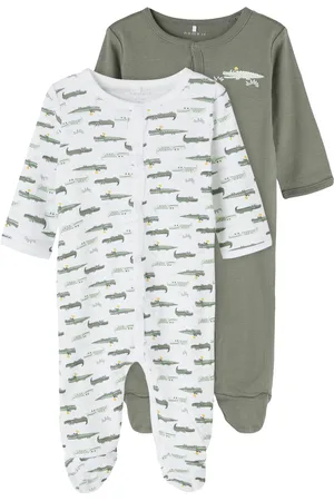NAME IT Pack de 2 Grenouillère bébé Nightsuit