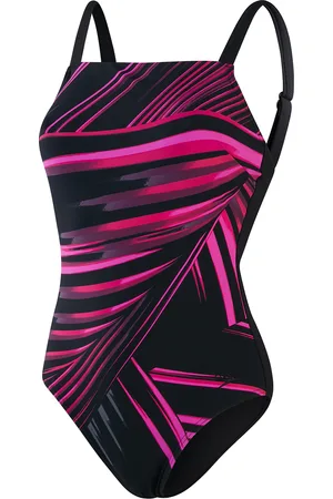Speedo Maillot de bain 1 pièce imprimé forme femme Amberglow