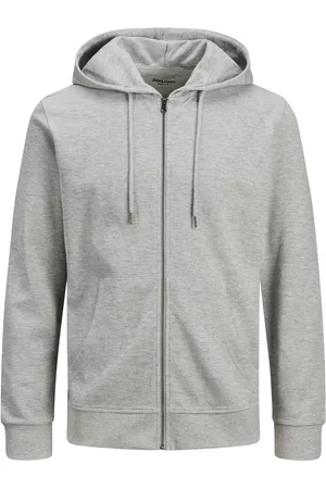 JACK & JONES Sweatshirt à capuche Basic zippé