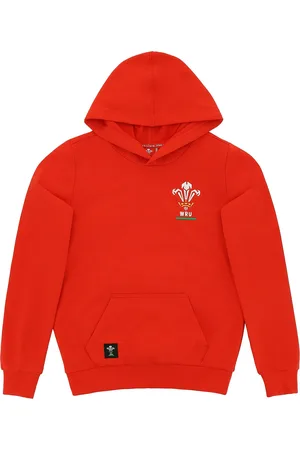 macron Sweatshirt à capuche enfant Pays de Galles Rugby XV Merch CA Groc
