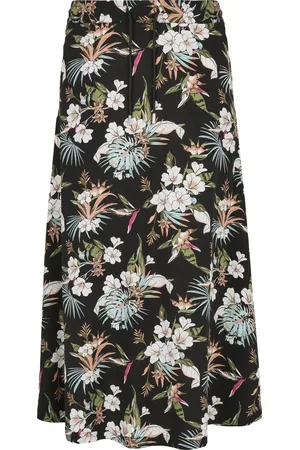 Urban classics Jupe femme viscose midi