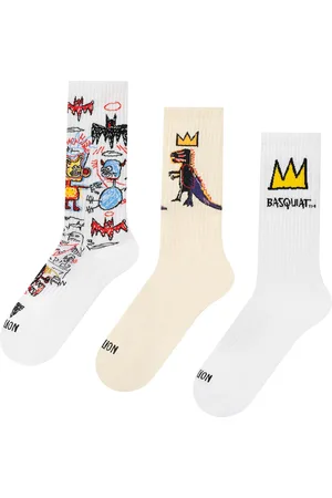 Jimmy Lion Chaussettes Athletic Basquiat (x3)