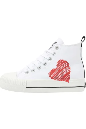 British Knights Baskets montantes en toile avec impression et broderie femme Kaya Mid