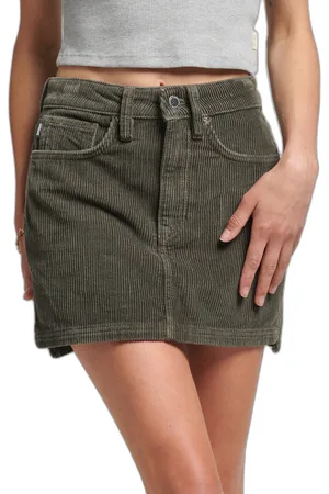 Superdry Mini jupe en velours côtelé femme