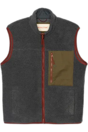 Revolution Gilet teddy court avec poche poitrine contrastée