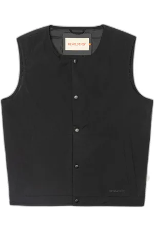Revolution Gilet court matelassé avec fermeture boutonnée